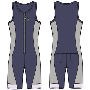 Fashion sewing patterns for MEN One-Piece Sport suit 7082